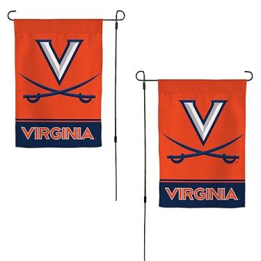 Imagem de Bandeira de jardim da Universidade da Virgínia Cavaliers UVA Wahoos Banner 100% poliéster (Design B)