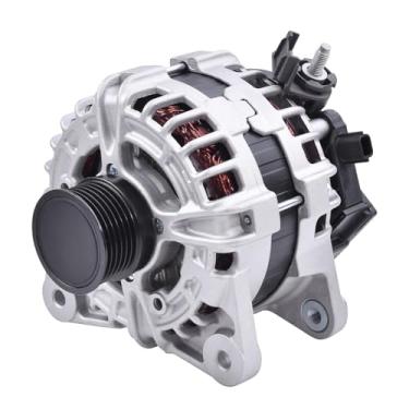 Imagem de Substituição do alternador 23100-6LX0A compatível com Nissan Sentra 2020 2021 2022 2023 2024 2025 S, SR, SV 2.0L L4 - Gás 12V 120A Polia de embreagem de 6 sulcos no sentido horário