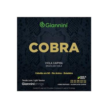 Imagem de Encordoamento Viola Giannini Cobre Prateado Leve Gesvl