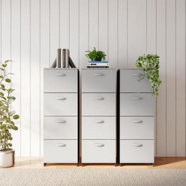 Imagem de Armário de Escritório Downtown 4 GV Preto e Cinza - Mobly