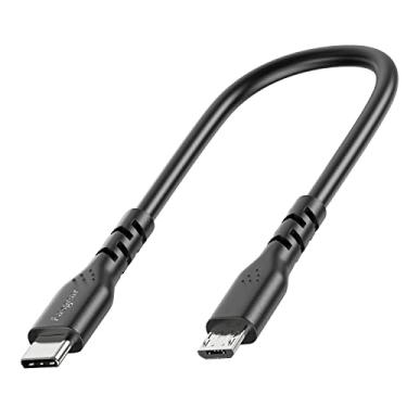 Imagem de Fasgear Cabo Usb C Curto Para Micro 30 Cm - Pacote Com 1 Unidade, Tipo 2.0, Suporta Sincronização De Dados E Carregamento, Compatível Macbook Pro, Controle Ps4/X-Box, Dispositivo Android Otg