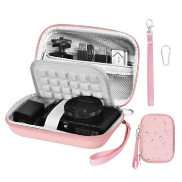 Imagem de EMART Estojo Para Câmera Digital Canon Powershot Elph 180/Sony Dscw800 830/Camkory, Pequena Bolsa De Transporte E Proteção (Tamanho 15,2 Cm X 10,1 2,5 Cm) Com Bolha Antichoque Eva Fotografia, Viagem