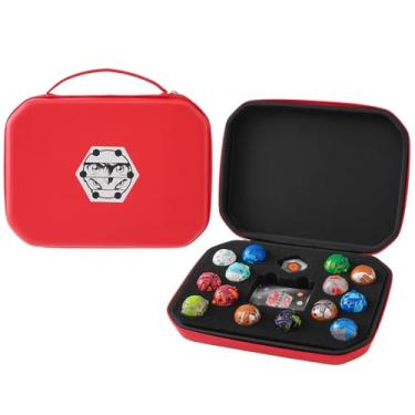 Imagem de Roseliya Capa Compatível Com Bakugan, Bolsa Organizadora De Brinquedos Para Bonecos, Bakucores, Armored Alliance, Bolso Malha Geogan Rising - Mini Recipiente (Apenas Bolsa) Vermelho
