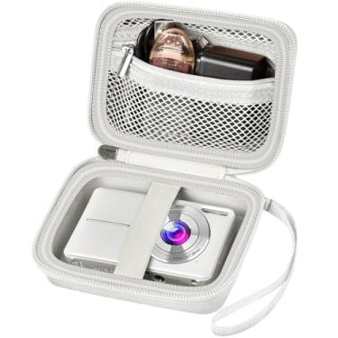 Imagem de ALKOO Capa Para Câmera Digital Compatível Com Vahoiald Fhd 1080P/Para Camkory Point And Shoot/Para Kodak Pixpro Fz45-Bk 16Mp Vlogging/Para Iweukjlo/Para Nsoela, Suporte Cartão Sd E Muito Mais - Cinz