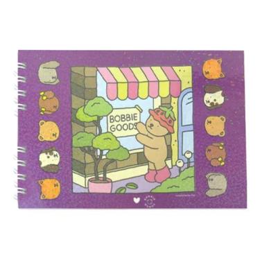 Imagem de Livro de Colorir Caderno Bobbie Goods Capa Dura Holográfica 48 Páginas