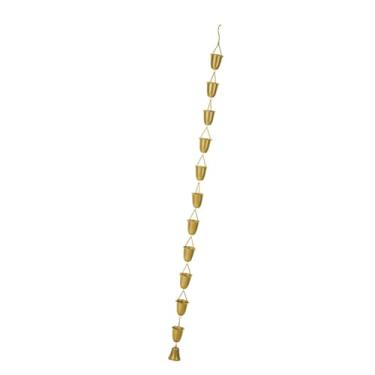 Imagem de Bothyi Corrente de chuva para troca de água, coletor de água da chuva, corrente de calha para quintal, pátio externo e jardim, Ouro