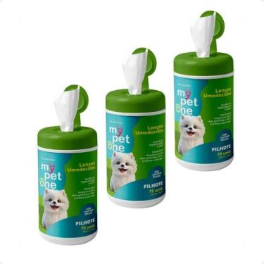Imagem de Lenço Umedecido Filhotes Mypetone - 75 Unidades 4 Unidades