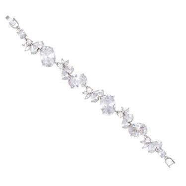 Imagem de Bracelete Zircônia BL0282 - Akasaki, Prateado, Cristal