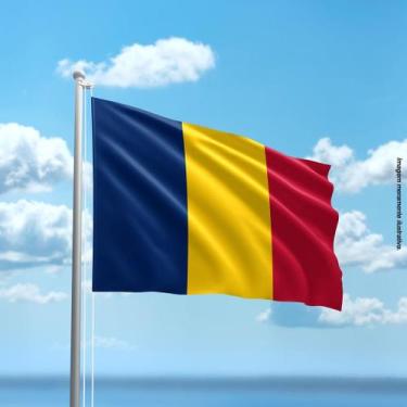 Imagem de Bandeira de Chade 80cmx140cm Tecido Oxford 100% Poliéster - PRESENTE-B