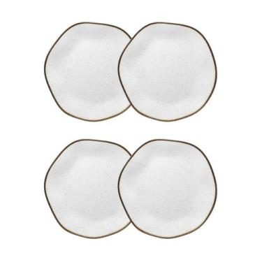 Imagem de Conjunto 4 Pratos de Sobremesa 21,5 cm Ryo Maresia Porcelana Oxford