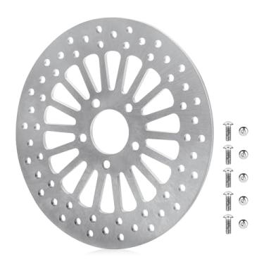 Imagem de Rotor de freio traseiro de 29 cm para atualização de peças de freio Harley Davidson, adequado para Touring Sportster Softail Dyna, ultra limitado com conjunto de parafusos, furos redondos, disco de