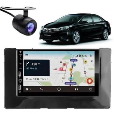 Imagem de Central Multimídia Carplay Android Corolla Moldura + Câmera BP - First