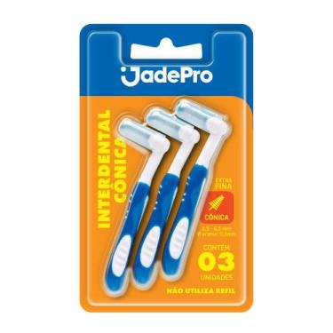 Imagem de Escova Interdental Cônica Extra Fina 405 3 Unidades JadePro