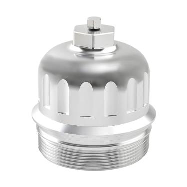 Imagem de maXpeedingrods Tampa De Filtro Combustível Alumínio Para Gm Duramax 6.6L L5P 2017-2020, Chevy Silverado/Para Gmc Sierra 2500Hd 3500Hd, Cruze 2014-2015, 2017-2019 Com Bujão Drenagem, 134001