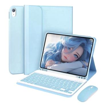 Imagem de Capa Com Teclado Bluetooth e Mouse Para iPad 9ª 8ª 7ª Geração