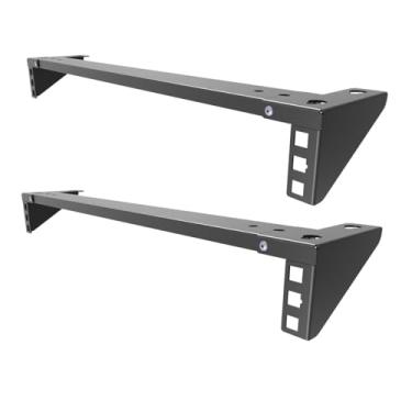 Imagem de Jingchengmei 2 peças de rack vertical de aço leve dobrável 1U de 48 cm e montagem em rack para servidor de parede (1U35P-2PCS)