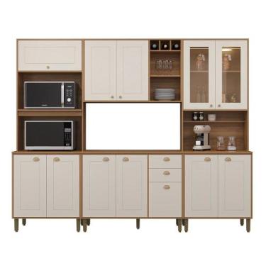 Imagem de Cozinha Tunísia Completa 263cm com 12 Portas e 2 Gavetas - Loja DoceLa