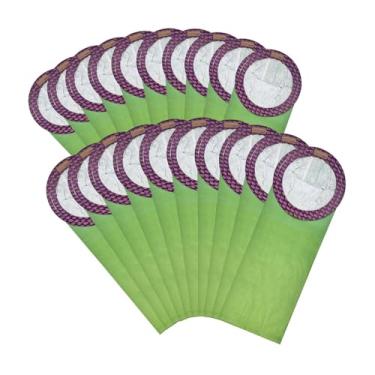 Imagem de Pacote com 20 sacos de microfiltro 100431 compatíveis com ProTeam 6 Quart Backpack Vacuum: Super QuarterVac, QuietPro BP, AviationVac, ProVac BP, peça de substituição #100431