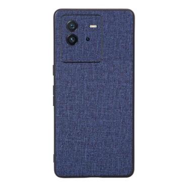 Imagem de Capas Compatível com OPPO Realme GT 6T,Design de padrão de tela,Pproteção completa de 360°,Pplástico macio,Proteção contra quedaBlue