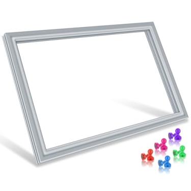 Imagem de Conjunto atualizado DA97-12522J da junta da porta do congelador do refrigerador compatível com a junta da porta do refrigerador Samsung cinza 88,5 cm x 60,5 cm Vedação de porta de geladeira durável