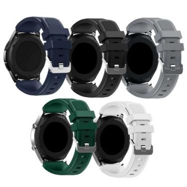 Imagem de Pulseira 20mm Silicone Confort para Relógio Digital A7 Poolsy, Preta