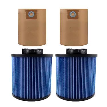 Imagem de Pacote com 2 filtros DXVC6912 para aspirador de pó molhado/seco DeWalt de 6 a 16 galões, pacote com 2 sacos de vácuo DXVA19-4101 para aspirador de pó molhado/seco DEWALT 6-16 galões