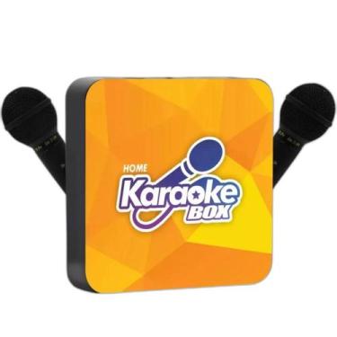 Imagem de Aparelho De Karaoke Com Sistema Home + 2 Mic + Caixa De Som - Karaokeb