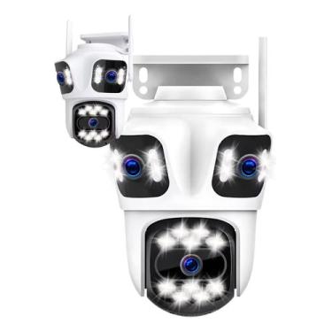 Imagem de Câmera Segurança Externa Lente Tripla Rastreamento Sirene - heyli, Bra