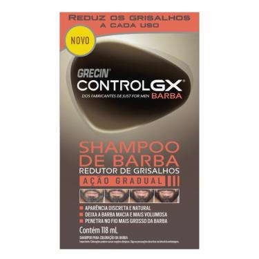Imagem de Shampoo De Barba Grecin Controlgx Reduto De Grisalho 118ml