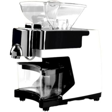 Imagem de Mini Prensa De óleo Elétrica, Modo De Prensagem Dupla Quente E Frio, Prensa De Azeite De Aquecimento Com Temperatura Controlada Adequada Para Uso Comercial/Doméstico, White