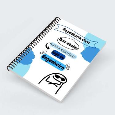 Imagem de Agenda Planner Profissões Cursos 2026 Meme Flork Engenharia Civil - Im