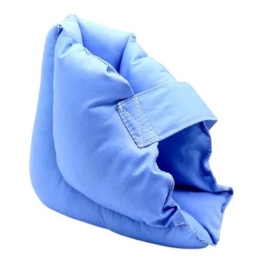 Imagem de Almofada protetora de calcanhar médica – 1 peça, almofada de suporte preenchida com poliéster macio para feridas na cama, alívio de pressão e dor no calcanhar – alça ajustável para idosos, recuperação