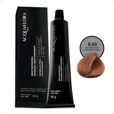 Imagem de Coloração Creme Acquaflora 9.43 Louro Muito Claro Acobreado Dourado 60g