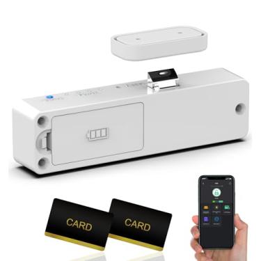 Imagem de Anweller Fechaduras de armário inteligentes à prova de bebês, fechaduras de gaveta ocultas à prova de crianças, sem furadeira, adesivo magnético, RFID, Bluetooth, fechadura sem chave para adultos