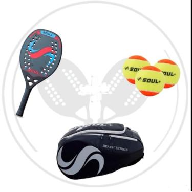 Imagem de raqueteira + raquete para beach tênnis