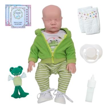 Imagem de Bebê Reborn Menino Realista Sapinho com Pelúcia + Itens