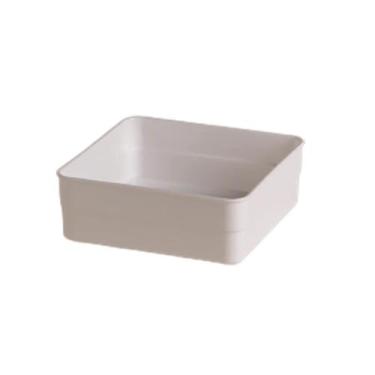 Imagem de Organizador Multiuso De Plástico Mesa Acessórios Branco 15x15x5cm - Pa