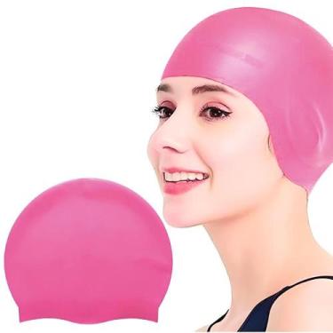 Imagem de Touca de Natação Touca de Silicone Elástica Unissex 5 Cores  - Kapnoh,