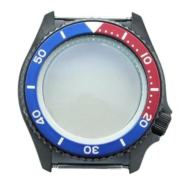 Imagem de FEIYASHI Relógio preto masculino de 42,5 mm, caixa de aço, bisel de cerâmica, vidro de safira para NH35 NH36/34, peças de relógio de coroa 3,8, NH35 NH34/36/38 Movimento + anel capítulo verde 12