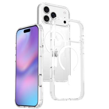 Imagem de Eilkmcre Capa para iPhone X7 Pro Max, [compatível com MagSafe] Capa protetora rígida de policarbonato antiimpressão digital à prova de choque de grau militar para iPhone X7 Pro Max, transparente