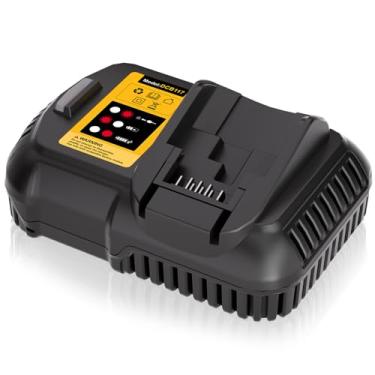 Imagem de NEPOWILL Carregador de substituição para carregador de bateria Dewalt 20V/12V DCB112 DCB115 DCB118 DCB107, compatível com bateria Dewalt 20V/12V DCB201 DCB204 DCB207 DCB206 DCB203 DCB200 DCB120 DCB120