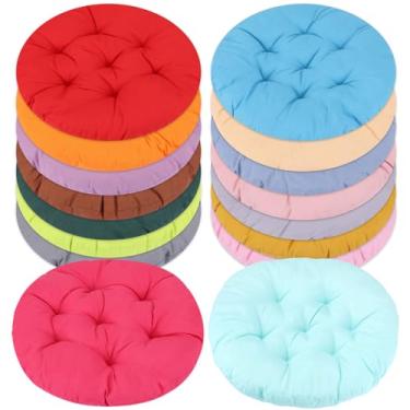 Imagem de 16 almofadas redondas de 40,6 cm, almofadas de chão redondas para crianças e crianças, almofadas flexíveis de assento para cadeira, almofada de leitura para sala de aula, casa, escola, material de