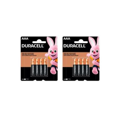 Imagem de Pilha Alcalina AAA 8 Unidades Duracell MN2400B8