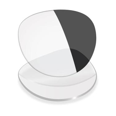 Imagem de Mryok Lentes de substituição UV400 compatíveis com óculos de sol inteligentes Ray-Ban Meta Headliner RW4009 50 mm - Adapt Gray Photochromic