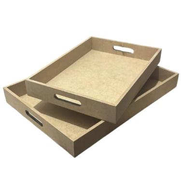 Imagem de Bandeja P MDF cru, simples - 29,5x21x4