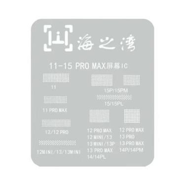 Imagem de Estêncil De Proteção De Tela LCD Para iPhone 11-15 pro Max, Proteção I