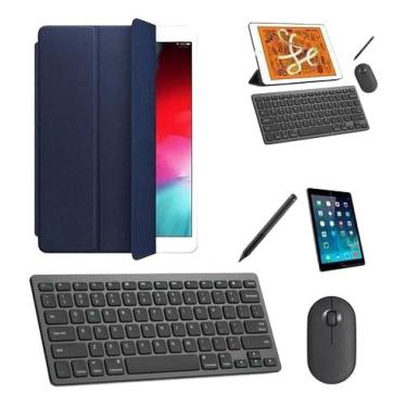 Imagem de BDNET, Capa Smart Azul Teclado, Mou, Pel, Can Stylus P/iPad 6 9,7