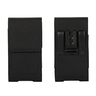 Imagem de Bolsa de celular extra grande de nylon com clipe de cinto para Samsung Galaxy S25 Ultra S24 Ultra S23 Ultra A05 A17 A06 A26 A16 A36, iPhone 16 Pro Max, Moto G Play G Power 2025 (GG)