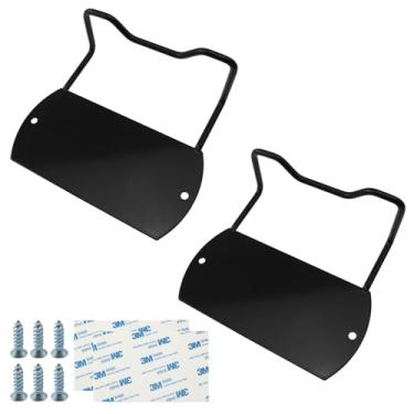 Imagem de yyangz 2 peças suportes de âncora de colchão, tatami, antiderrapantes, suportes de metal, antiderrapantes, para painéis de madeira sem broca, fita dupla face, acessórios para cama, preto