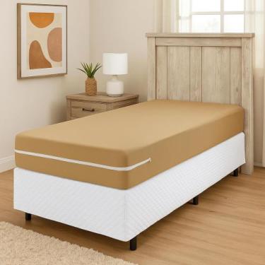Imagem de Capa Protetora Colchão Solteiro Com Zíper Malha Gel Luxo - BOB SHOP BO